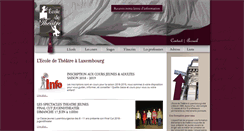 Desktop Screenshot of ecoletheatre.lu